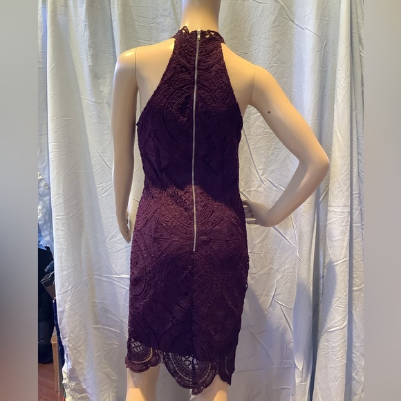 NWOT -Burgundy Lace Dress! Think Homecoming! - Picture 2 of 5